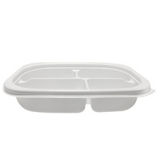 투고팩 4칸 사각 일회용 포장용기 G-2002-4, 150개