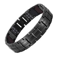 Hottime 黑色款手鍊+包裝盒+長度調整工具, 1套