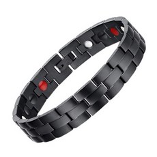 Hottime 黑色手鍊+包裝盒+長度調整工具, 1套