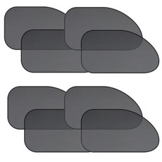 블럭마트 차량용 햇빛가리개 앞좌석용 8p, 혼합 색상, 1세트