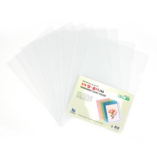 민스 A4 투명 L자 홀더파일 0.2T 10p, 5개입