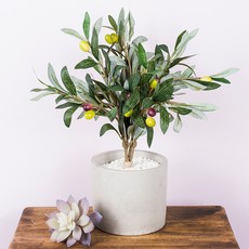 RYMD 올리브 화이트 스톤 트리 조화, 혼합 색상, 1세트