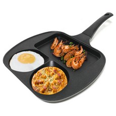 한일스텐레스 제피로스 IH 브런치 에그 3구 멀티팬, 31cm, 1개