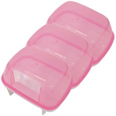 카르노 햄스터 목욕통 겸 화장실 S, 핑크, 3개