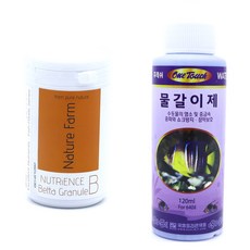 네이쳐팜 뉴트리언스 베타 관상어 사료 250ml + 원터치 물갈이제 120ml 세트, 1세트