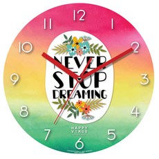 HAPPY VIRUS 室內設計插畫掛鐘, 1127 別放棄夢想