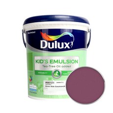 듀럭스 키즈 에멀전 무광 페인트, WineberryRed, 3L, 1개