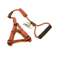 I Love Pet 伴侶犬高級胸背帶套組, 棕色, 1個