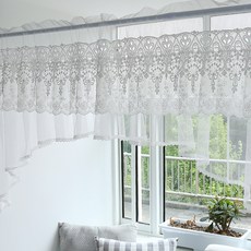 Casa El拱形窗簾2, 白色的