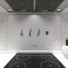 웰룸 주방아트보드 유노이아1 800 x 600 mm, 옅은 그레이, 1개
