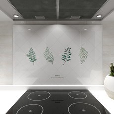 웰룸 주방아트보드 유노이아2 800 x 600 mm, 화이트, 1개