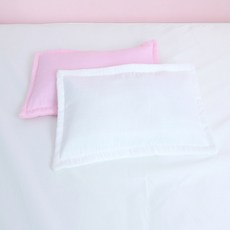 보몽드 거즈날개 메밀속통 아기베개 솔리드 20 x 40 cm, 화이트, 1개