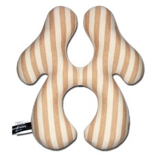 Organic Factory 孩童推車用護頸枕 L號, 棕色 條紋款