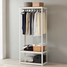 Tres Belle 雙層單桿衣架, 白色