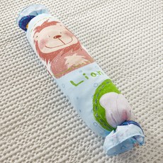 BODRE 40支棉斜紋拉鍊糖果長型枕頭, 藍菊