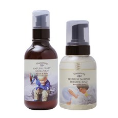 마마몽 내츄럴 베이비 아토 로션 + 프리미엄 2in1 포밍 워시, 1세트, 로션:200ml / 워시:200ml
