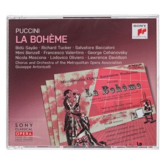 푸치니 : 라보엠 - 비두 사아요/리차드 터커/주세페 안토니첼리 오스트리아수입반, 2CD