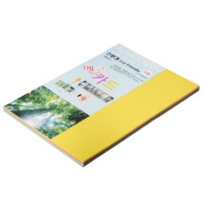 종이문화 에코카드 205g 15색 혼합 색상, 100매