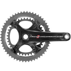 Super Record碳纖維Ti曲柄組 172.5mm 52~36T, 單色, 1套