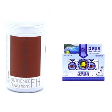 네이쳐팜 Nutrience Flowerhorn 뉴트리언스 플라워홍 관상어 사료 1000ml + 국제어약 그린테크 이끼개선제 10g x 20p, 1세트, 200g