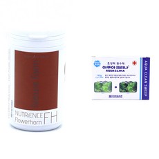 네이쳐팜 Nutrience Flowerhorn 뉴트리언스 플라워홍 관상어 사료 1000ml + 국제어약 아쿠아 크리나 초강력 정수제 7g x 20p, 1세트, 140g