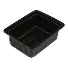 쿡앤락 실링 일회용 용기 1.8L 232 x 182 x 65 mm 검정 몸통, 1개입, 100개