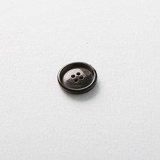 HR大鈕扣 艾森鈕扣 23mm, 深棕色, 12個