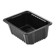 쿡앤락 실링 일회용 용기 1150ml 189 x 137 x 70 mm 검정 몸통, 1개입, 100개