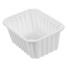 쿡앤락 실링 일회용 용기 1700ml 190 x 150 x 90 mm 백색 몸통, 1개입, 100개
