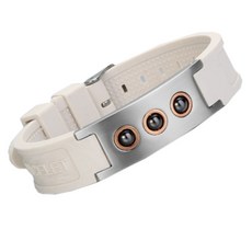 Hot Time電氣石4in1鍺磁健康手鍊 白色 20010, 1個