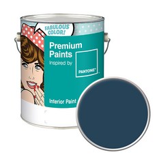 노루페인트 팬톤 내부용 실내 벽면 무광 페인트, 19-4125 Majolica Blue, 4L, 1개