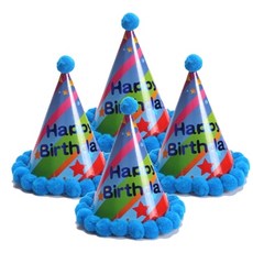 파티복닷컴 고깔모자, 해피벌스데이, 4개입