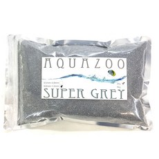 AQUAZOO 魚缸用底砂 0.8~1.2mm 2kg, 超級灰, 1個