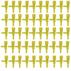 Haonpet水族箱用空氣調節器 黃色 1孔, 50件