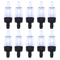 Haonpet水族箱用防逆流器 黑色, 10片