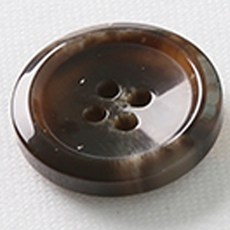 HR大鈕扣 Gaksibong 鈕扣 25mm, 棕色, 4個