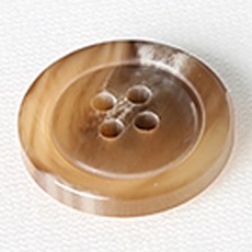 HR大鈕扣 Maxibong 鈕扣 亮面 21mm, 米色, 12個