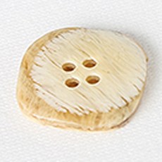 HR大顆米加鈕扣 21mm, 米色, 12個