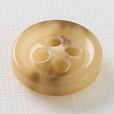 奧迪鈕扣 15mm, 米色, 12入