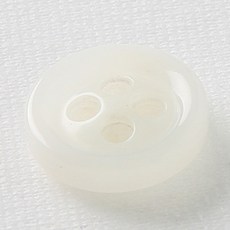 HR大鈕扣 奧迪鈕扣 15mm, 白色, 12個