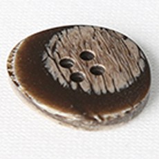 HR大鈕扣 順資鈕扣 21mm, 棕色, 12個