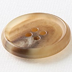 HR大鈕扣 墨爾本霧面鈕扣 21mm, 米色, 12個
