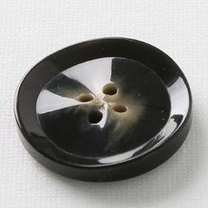 HR大鈕扣 Abel 鈕扣 30mm, 黑色, 12個