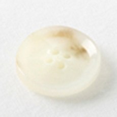 HR大鈕扣 Abel 鈕扣 15mm, 白色, 12個