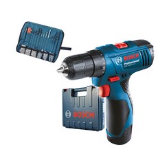 보쉬 리튬이온 충전 해머드릴 GSR 1080-2LI 1B + 하드케이스 + 두루마리 100p, 1세트