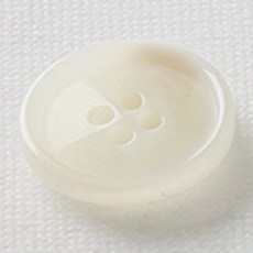 HR大鈕扣 Mani 鈕扣 18mm, 象牙白, 12個