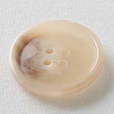 HR大鈕扣 Mani 鈕扣 25mm, 膚米色, 12個