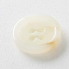 HR大鈕扣 Mujakbong 鈕扣 25mm, 白色, 12個