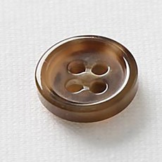 穆札克鈕扣 18mm, 棕色, 12入
