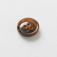 艾森 鈕扣 18mm, 淺棕色, 12個